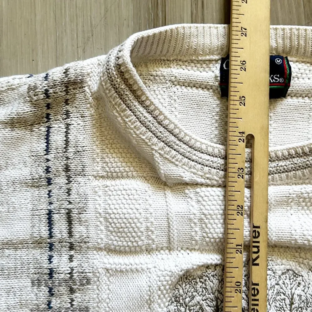 Vintage Cypress Links Pullover Crew Embroidered Golf Sweater Mens Sz Medium